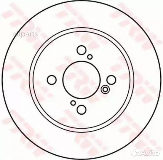 TRW DF6122 Диск тормозной зад