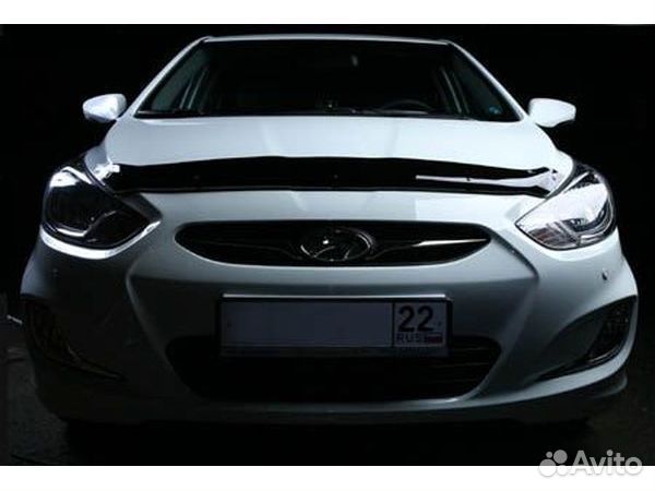 Дефлектор капота Hyundai Solaris (2010-2014)