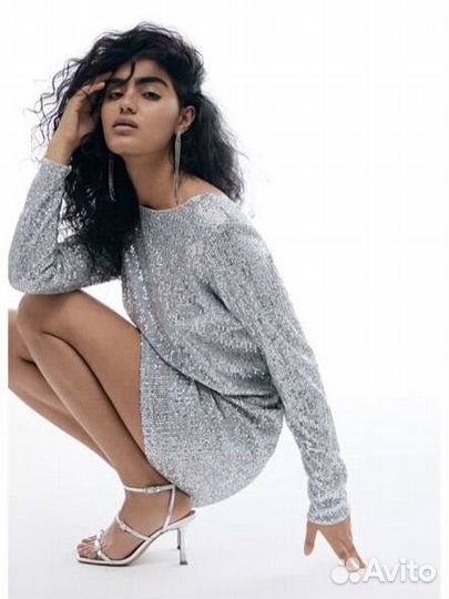 Платье женское с пайетками 44 (S) размер Ostin