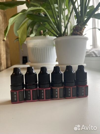 Пигменты Tinel для перманентного макияжа губ