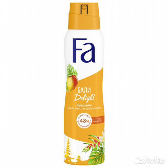 Дезодорант женский FA Ритмы Острова Бали: Аромат м