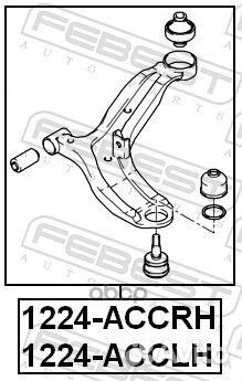 Рычаг нижний правый Hyundai Accent 00 1224accrh