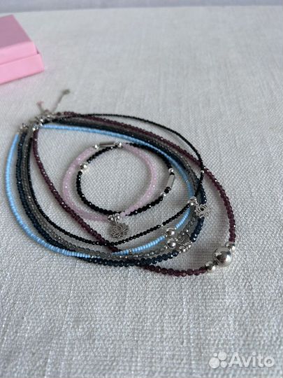 Чокеры серебро 925