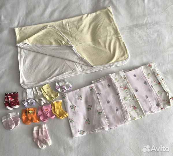 Вещи пакетом для новорожденного/ девочки р. 56