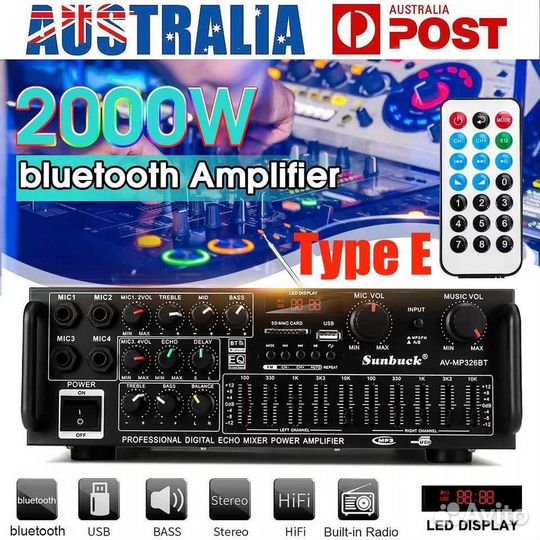 Профессиональный стерео усилитель