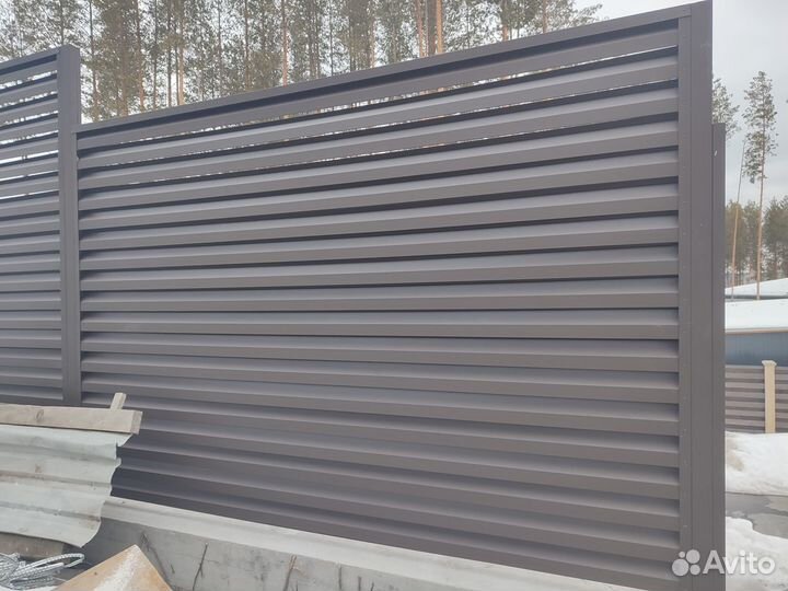 Забор жалюзи
