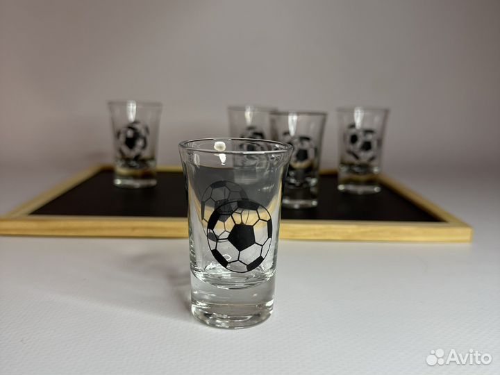 Рюмки стеклянные Футбол 6 шт