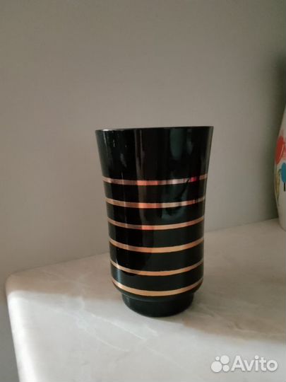 Вазы цветное стекло