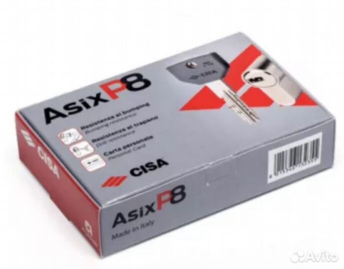 Цилиндр Cisa asix PRO P8 L65-35-30 дл. шток никель