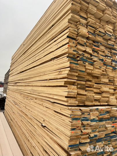 Доска обрезная 25х100 мм 1 сорт ГОСТ