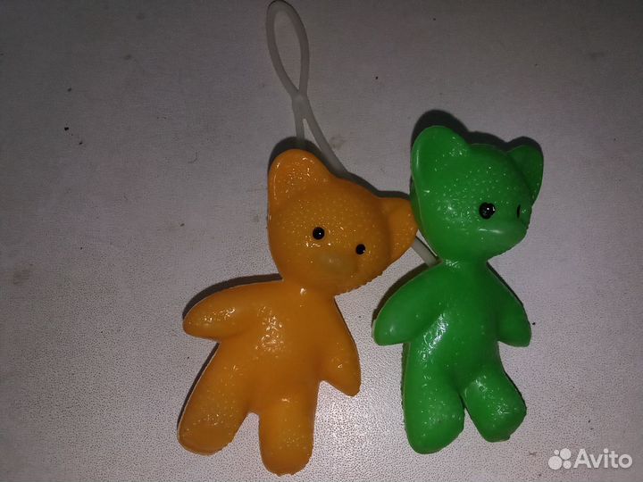 Медвежата висюльки брелок в машину СССР обезьяны