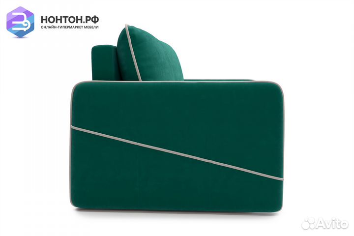 Диван еврокнижка Энерджи изумрудный