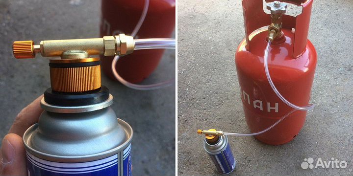Адаптер переходник для заправки газовых баллонов