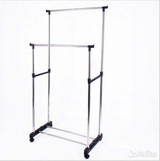 Вешалка напольная для одежды двойная