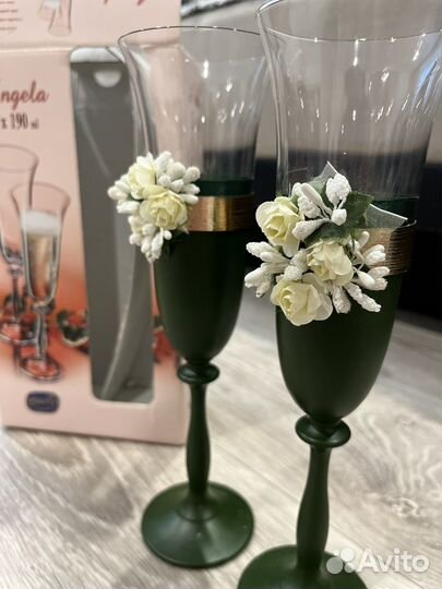 Новые свадебные бокалы пригласительные