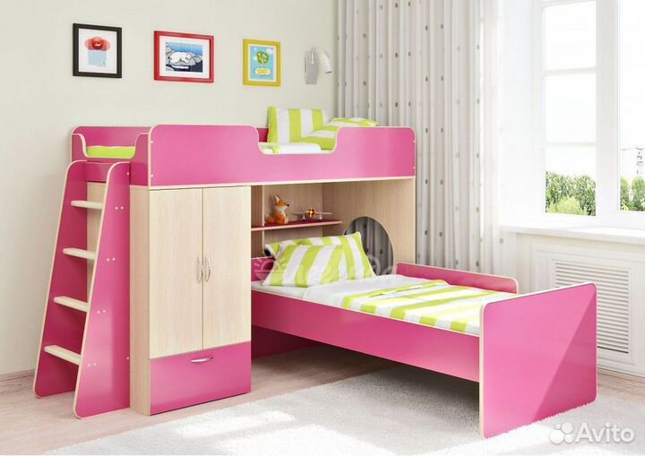 Кровать детская двухъярусная
