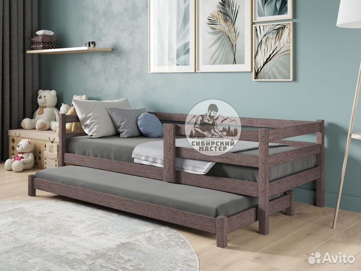 Кровать детская настоящий массив