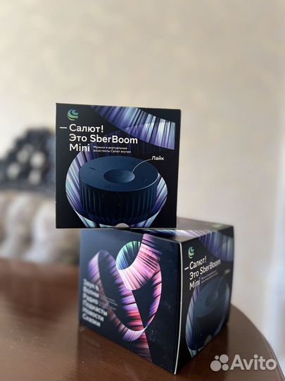 SberBoom Mini умная колонка синяя