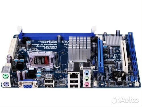 Комплект материнская плата asrock g41m-vs + проц