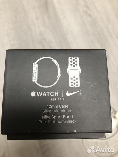 Часы apple watch 3 42mm nike