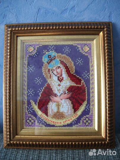 Остробрамская икона Божией Матери бисером