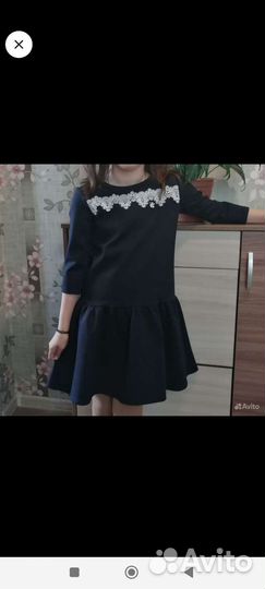 Школьная форма для девочки 134 синяя