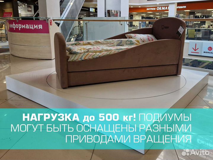 Вращающийся подиум 75 см до 50 кг