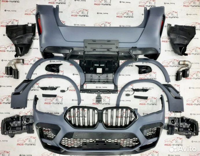 Обвес BMW X6 G06 стиль Х6 М F96 + крышки и решетка
