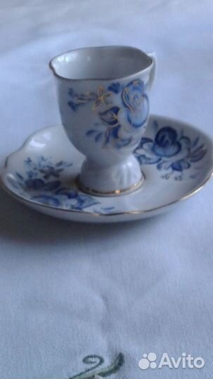 Сервиз кофейный вербилки ручная работа