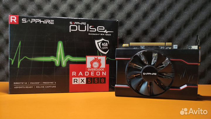 Видеокарта rx550 4gb