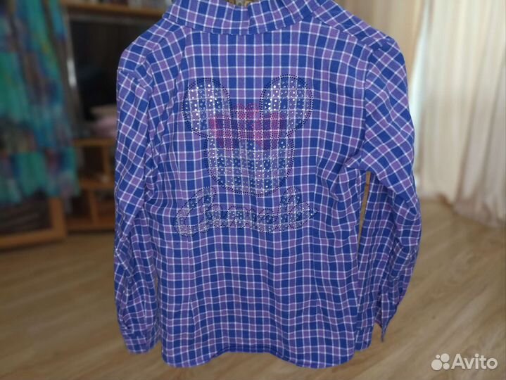 Рубашка в клетку детская