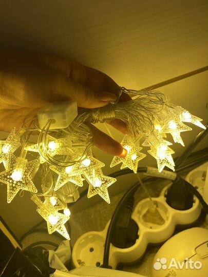Гирлянда звёздочки 4 метра