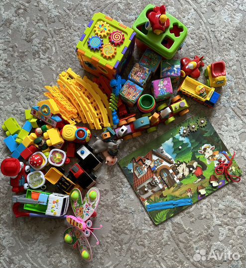 Сумка для игрушек+игрушки пакетом