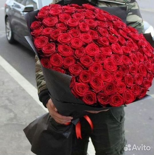 Высокие розы Доставка цветов