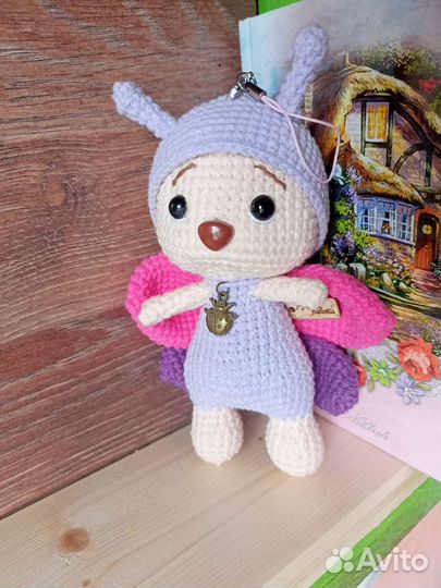 Игрушка бабочка, подвеска, брелок