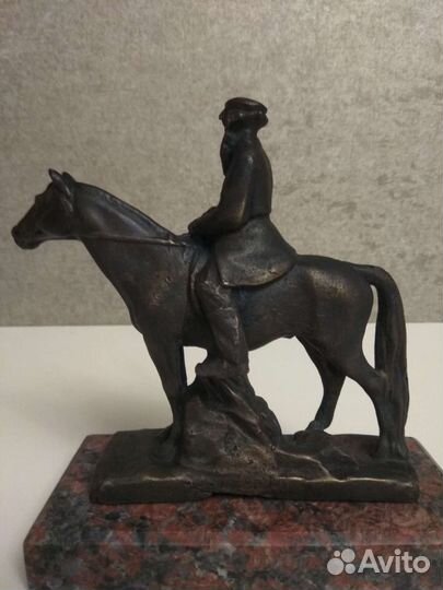 Статуэтка Лев Толстой на лошади, бронза