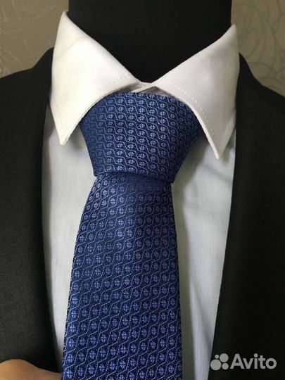 Галстук мужской + платок Новый набор №2