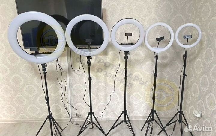 Кольцевая лампа RL-21 54 см + штатив