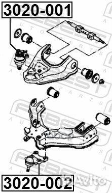 Опора шаровая переднего верхнего рычага 3020-00