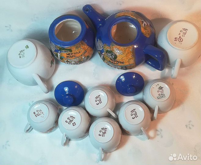 Набор посуды керамика Черное море