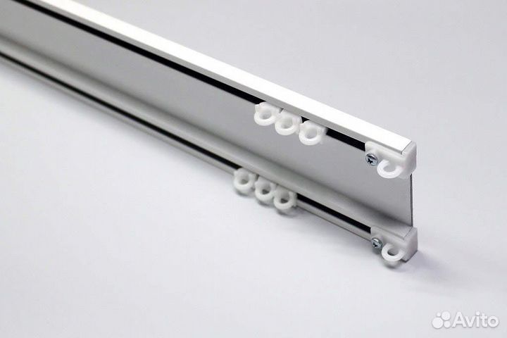 Карниз профильный алюминиевый двухрядный