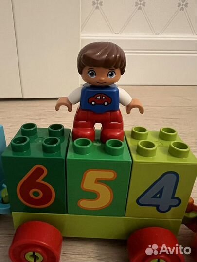 Lego duplo паравозик с цифрами