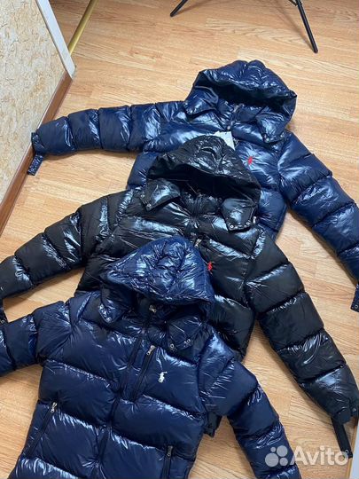 Пуховик polo ralf lauren глянцевый