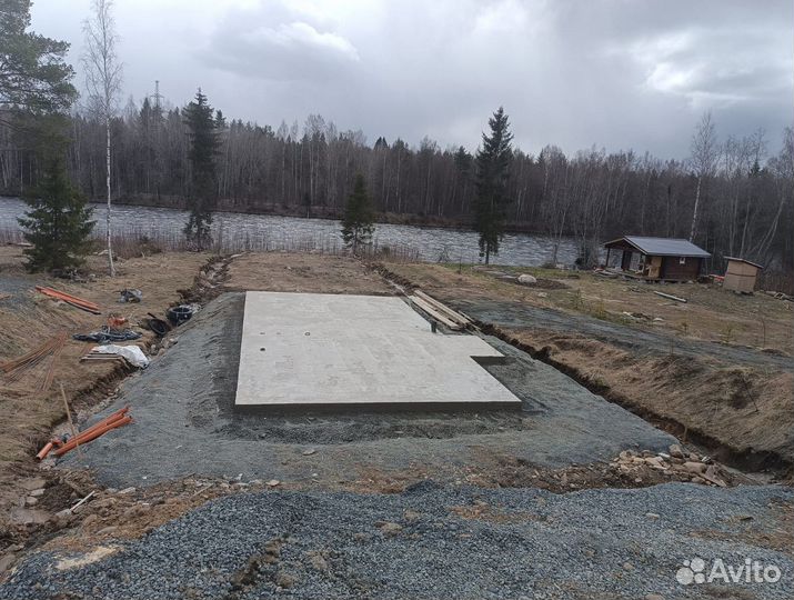 Фундамент монолитная плита под ключ