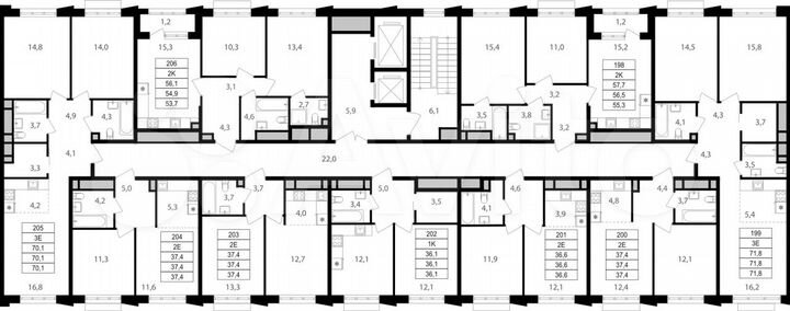 1-к. квартира, 36,1 м², 9/15 эт.