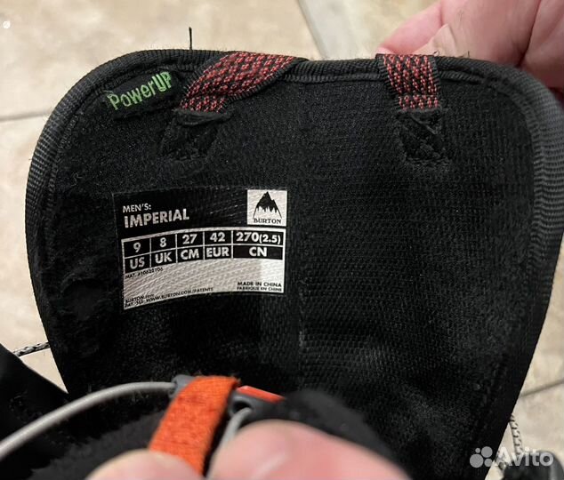Сноубордические ботинки burton 9