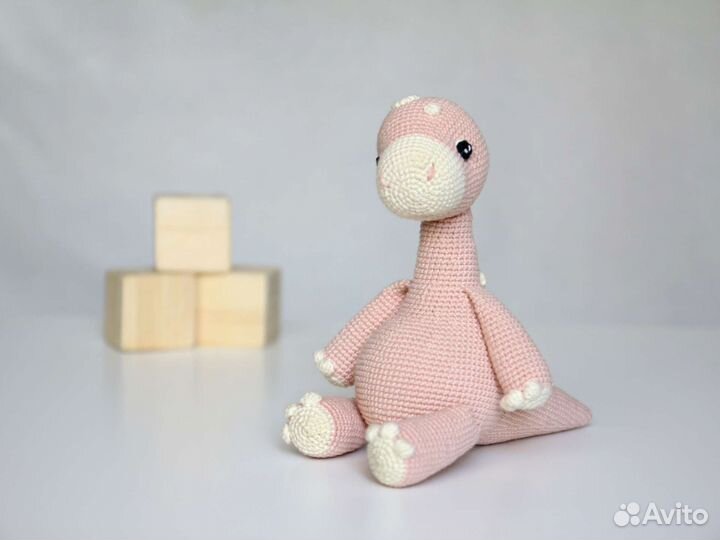 Динозавр мягкая игрушка, ручная работа