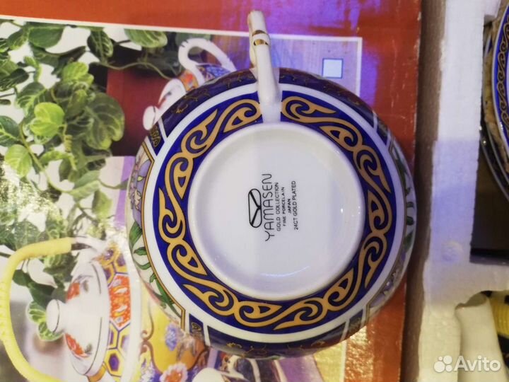 Сервиз чайный Япония на 6 персон рисунок Ирисы