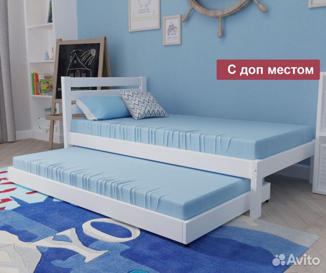 Детская кровать из березы