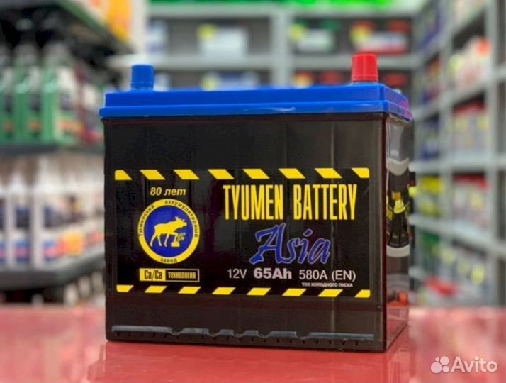 Аккумулятор с гарантией tyumen battery asia 65 Ач